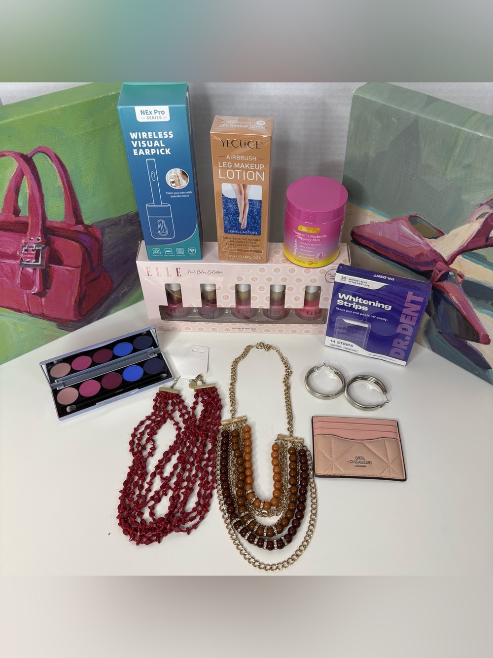 NWT Women’s 11 pieces Bundle jewelry, eyeshadow pallet & many high end products